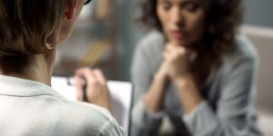A woman in Adderall addiction treatment in Atlanta, GA.
